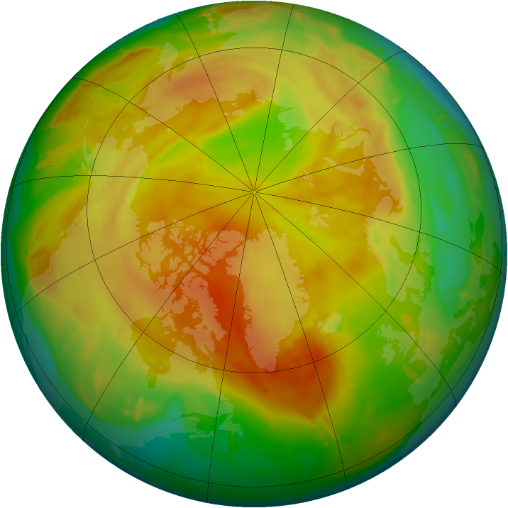 Arctic ozone map for 28 April 2011